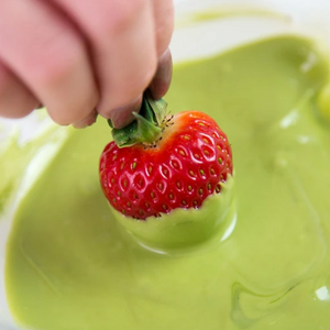 Strawberry - Recipe: Matcha Covered Strawberries